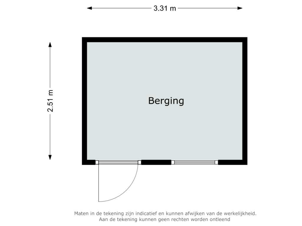 Bekijk plattegrond van Berging van Arnelaan 33