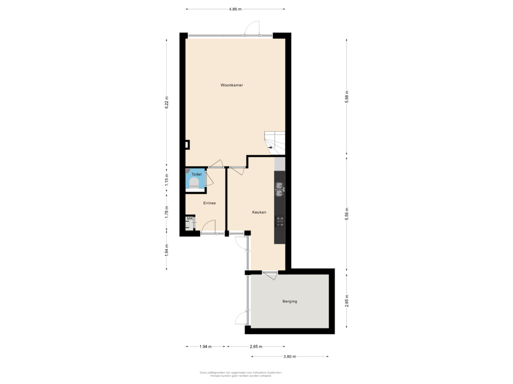 Bekijk plattegrond van Begane grond van Kooglaan 9