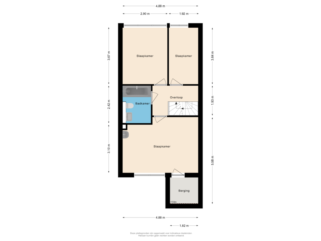 Bekijk plattegrond van Eerste verdieping van Kooglaan 9