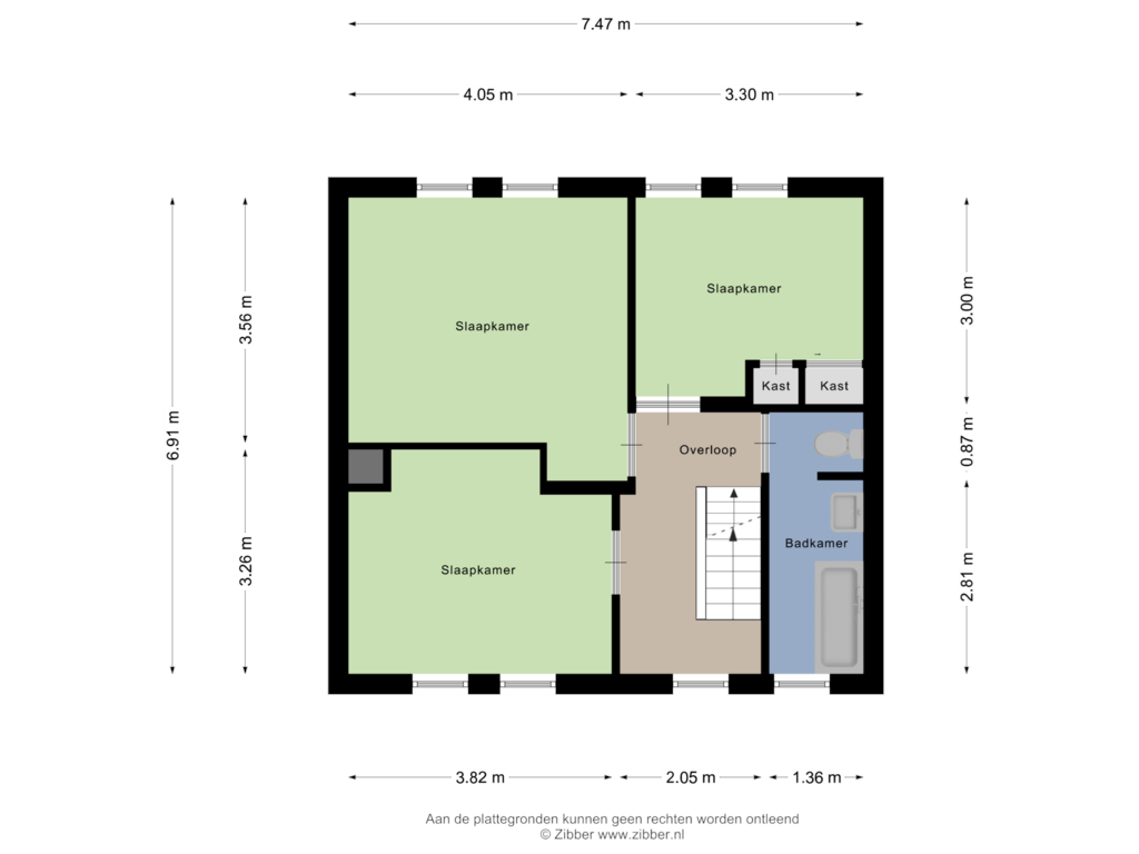 Bekijk plattegrond van Eerste Verdieping van Nieuwstraat 20