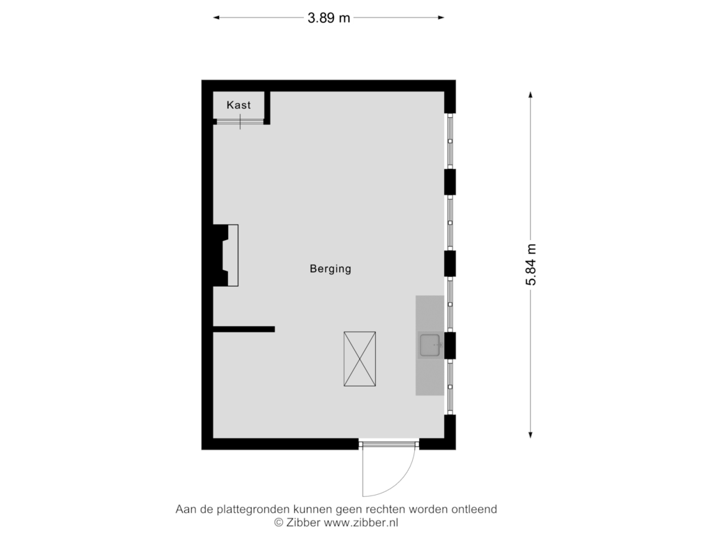 Bekijk plattegrond van Tuinhuis van Nieuwstraat 20