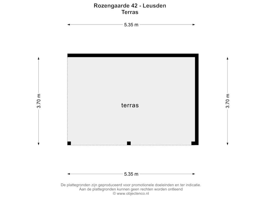 Bekijk plattegrond van TERRAS van Rozengaarde 42