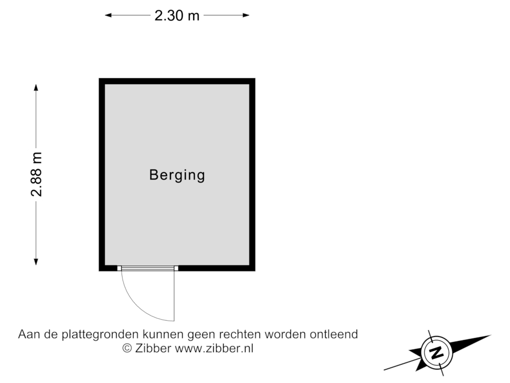 Bekijk plattegrond van Berging van Briljantstraat 252