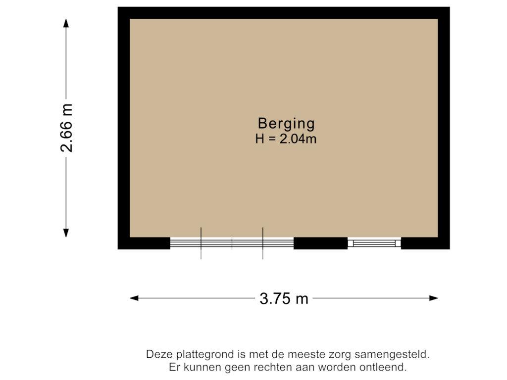 Bekijk plattegrond van Berging van Overgauwseweg 3