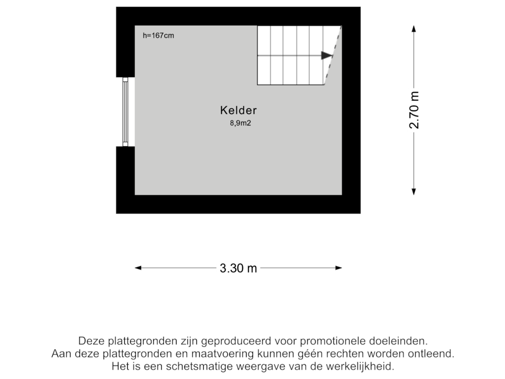 Bekijk plattegrond van Kelder van Laageinde 9