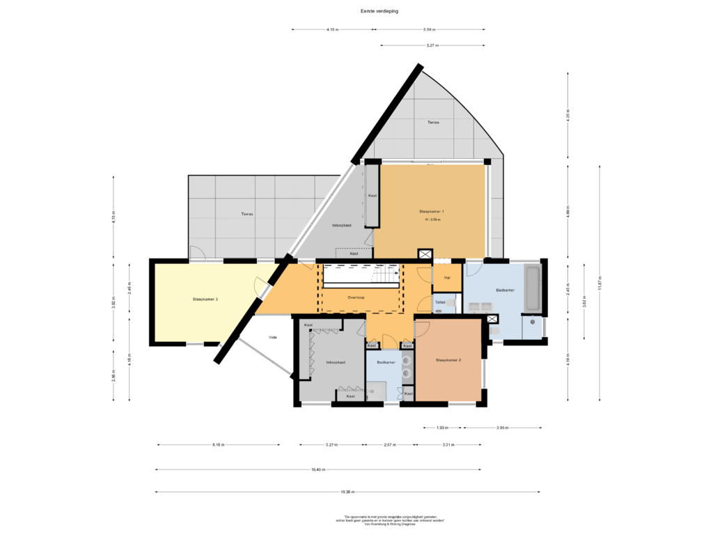 Bekijk plattegrond van Eerste verdieping van Sterreschansweg 69