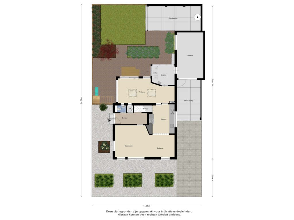 Bekijk plattegrond van Begane Grond - Tuin van Kapelakker 48