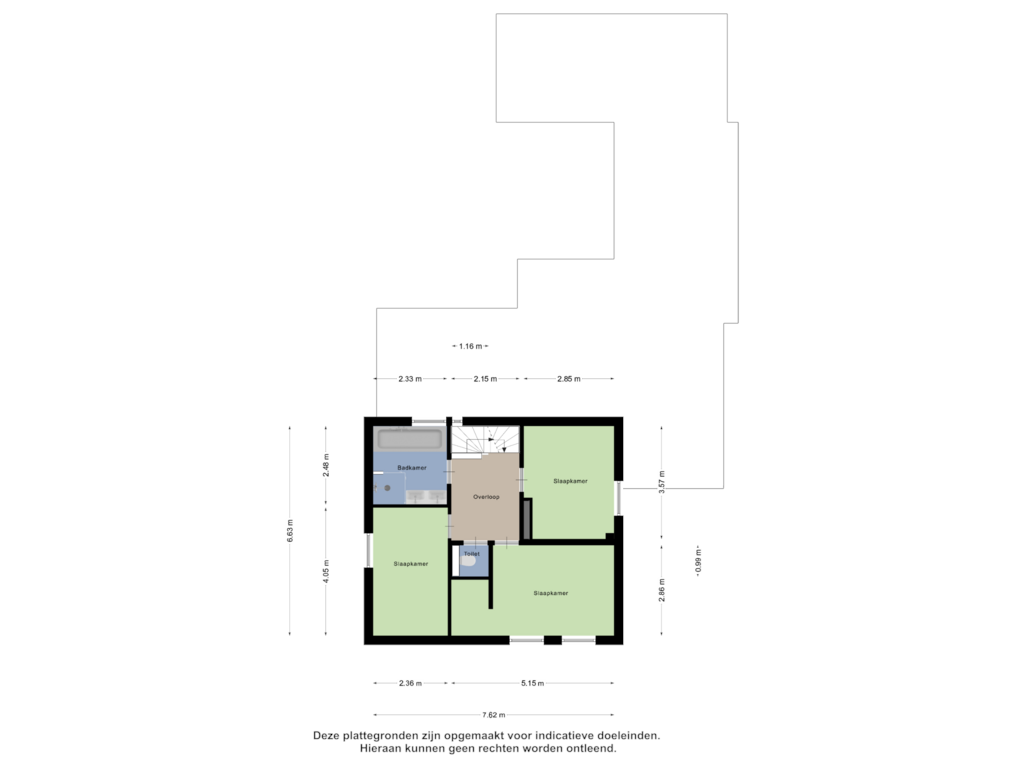 Bekijk plattegrond van Eerste Verdieping van Kapelakker 48