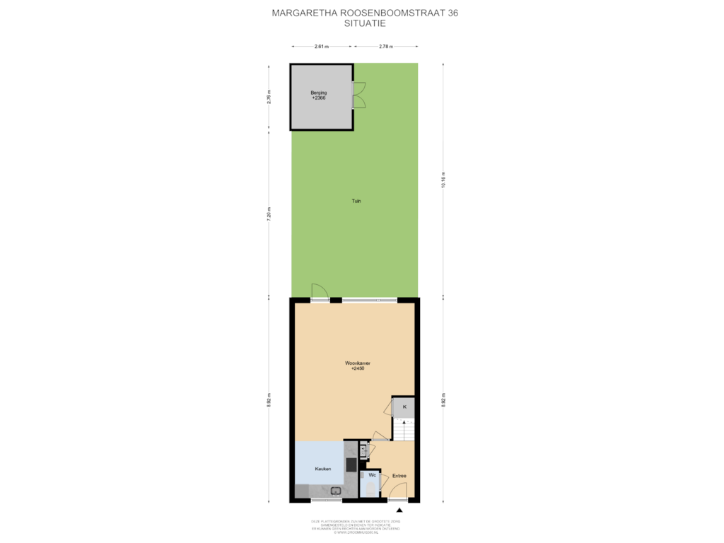 Bekijk plattegrond van Situatie van Margaretha Roosenboomstraat 36