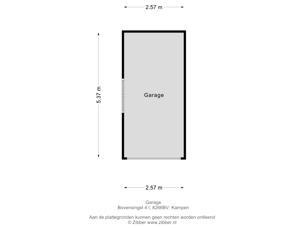 Bekijk plattegrond van Garage van Bovensingel 4-I