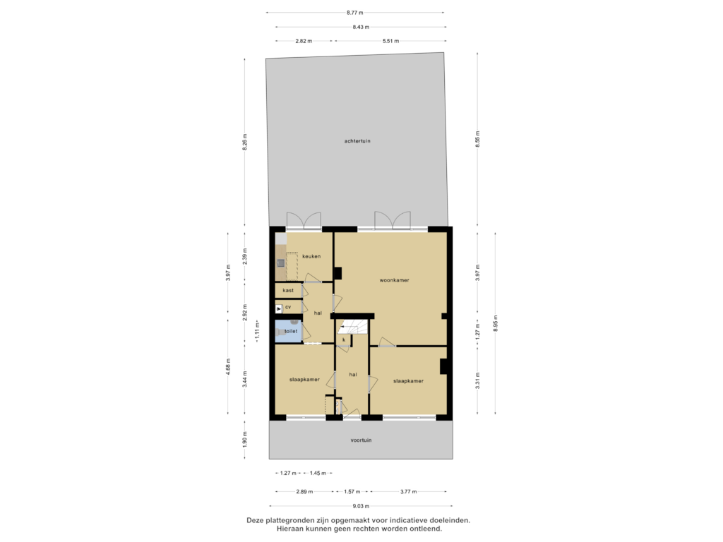 Bekijk plattegrond van 1_Begane grond van Schoolstraat 7