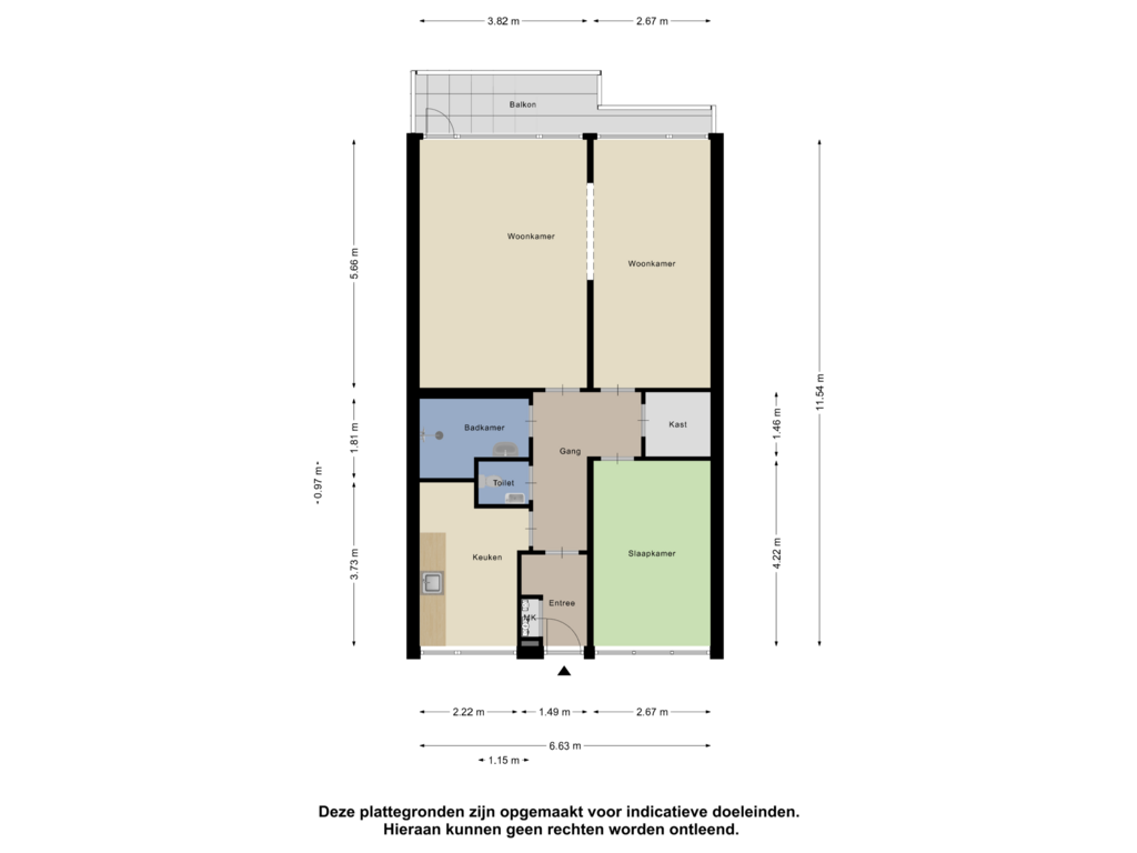 View floorplan of Appartement of Ametisthorst 361