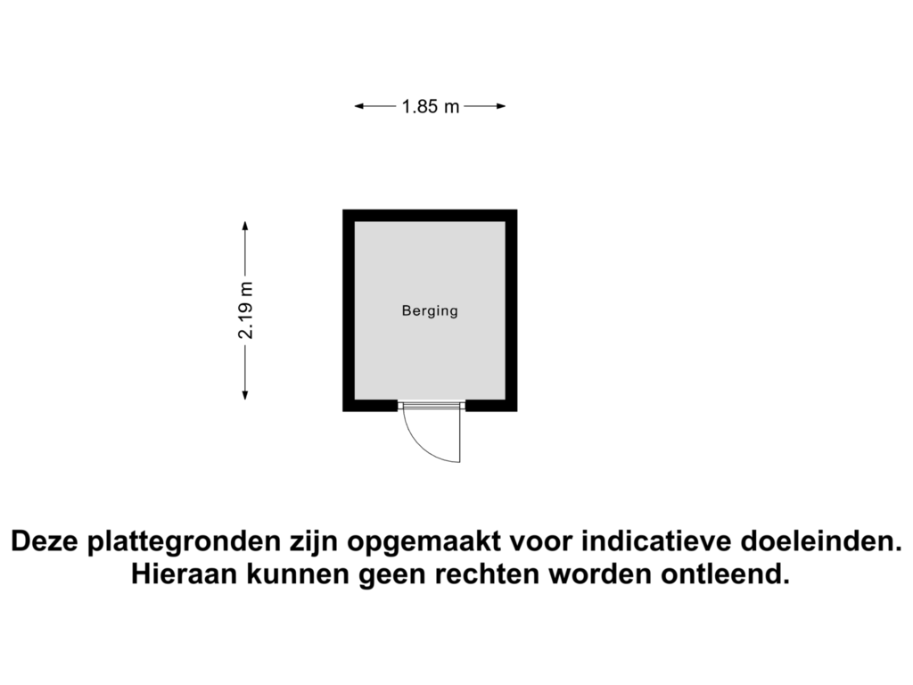 View floorplan of Berging of Ametisthorst 361