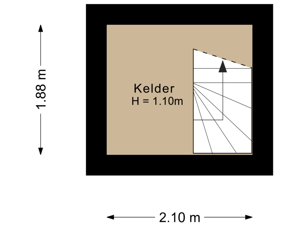 View floorplan of Kelder of Julianastraat 20