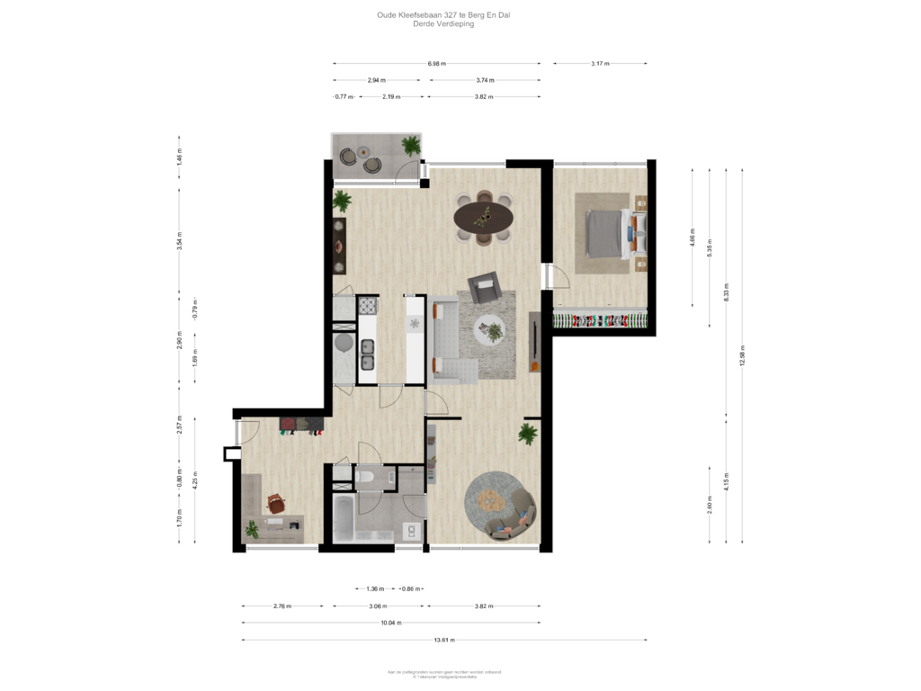 Bekijk plattegrond van Derde Verdieping van Oude Kleefsebaan 327