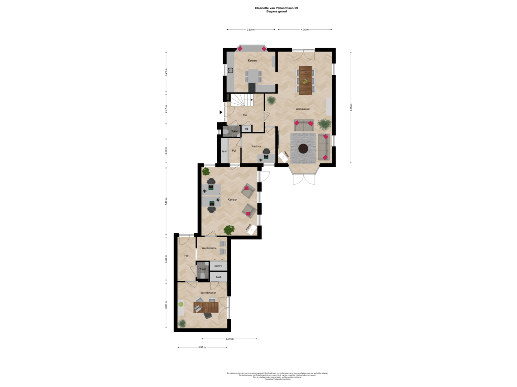 Bekijk plattegrond van Begane grond van Charlotte van Pallandtlaan 59