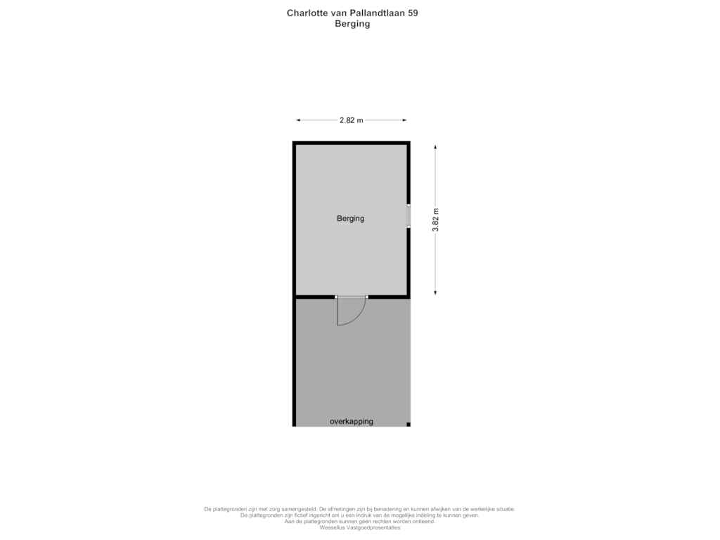 Bekijk plattegrond van Berging van Charlotte van Pallandtlaan 59