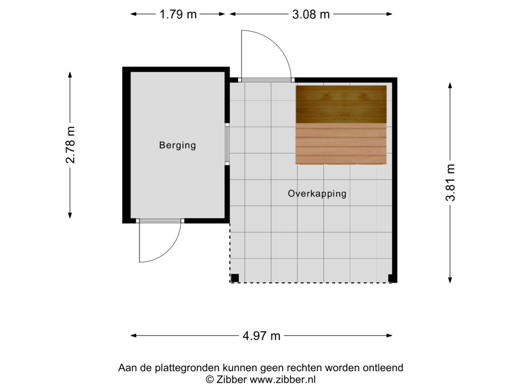 View floorplan of Berging of Johannes van Eindhovenstraat 26