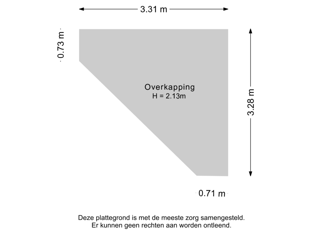 Bekijk plattegrond van Overkapping 2 van Kleidijk 9