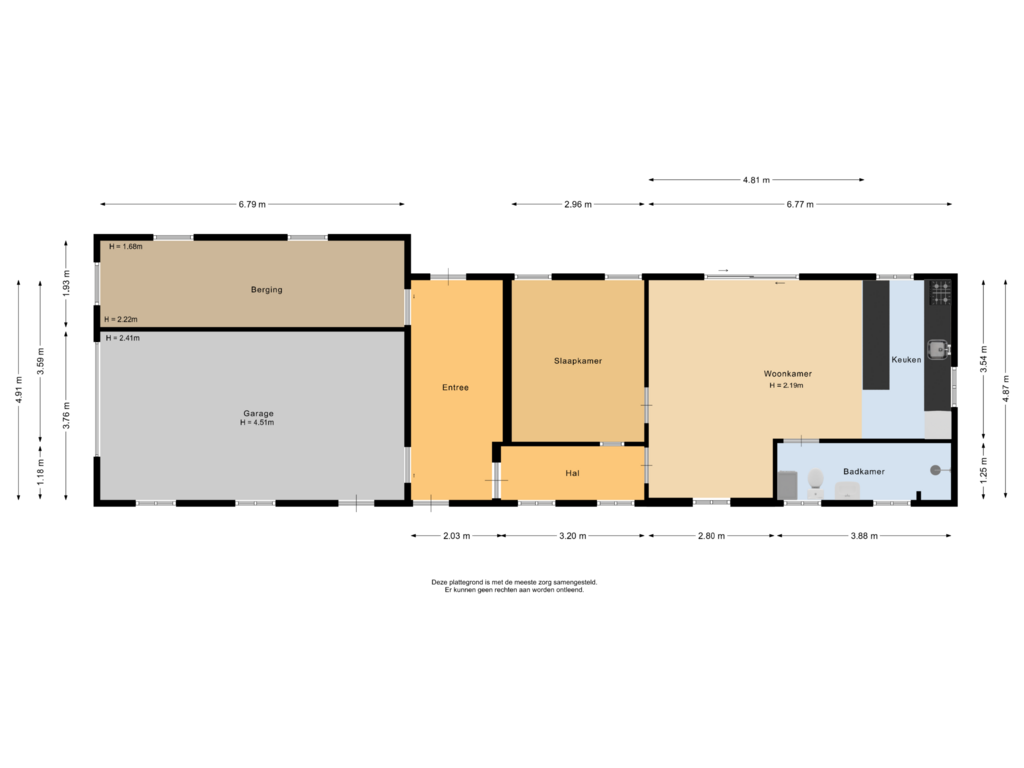 Bekijk plattegrond van Bijgebouw van Kleidijk 9