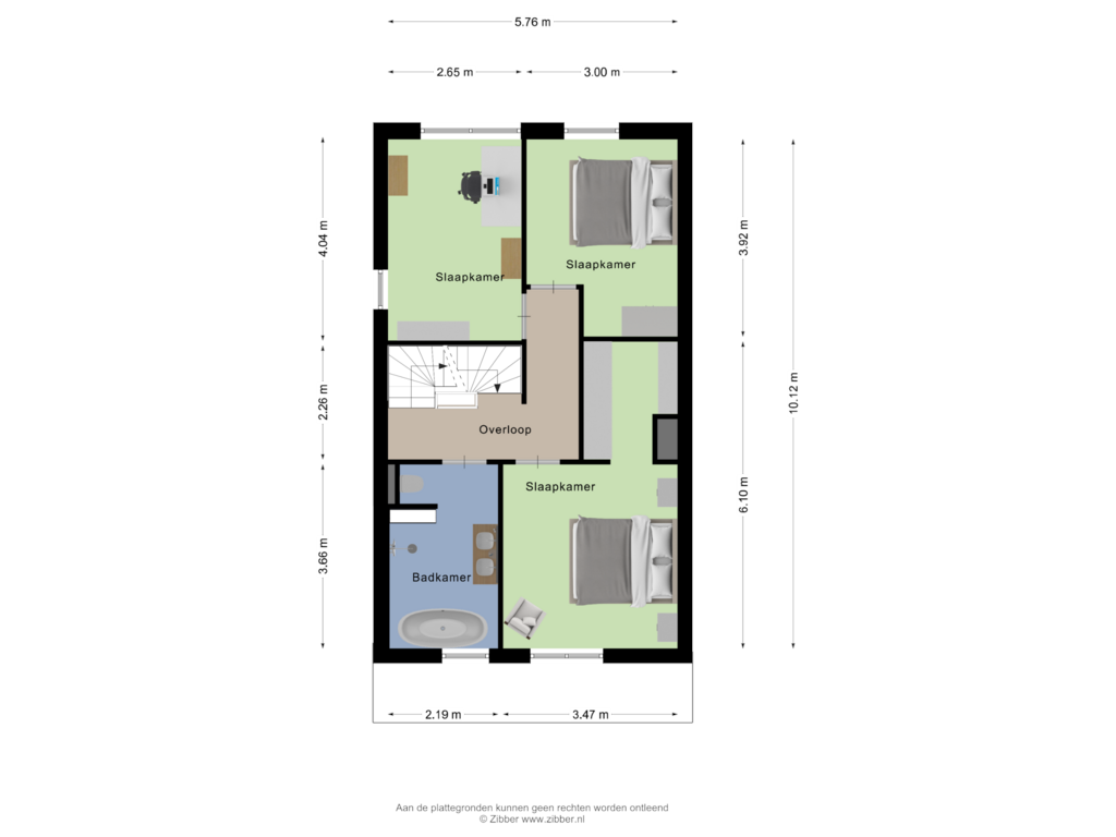 Bekijk plattegrond van Eerste Verdieping van Berg en Boschweg 38