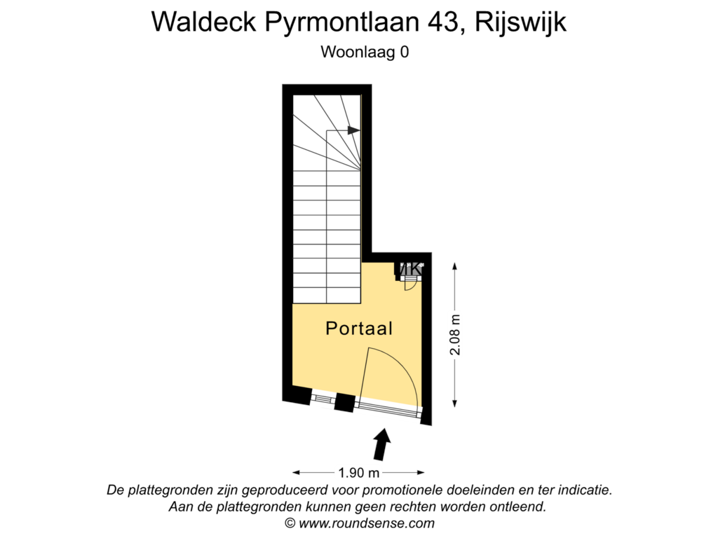 Bekijk plattegrond van Woonlaag 0 van Waldeck Pyrmontlaan 43