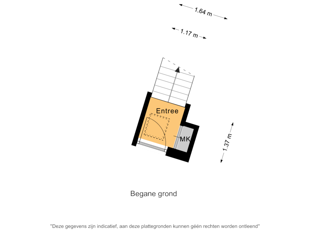 View floorplan of Begane grond of Dorpsstraat 39-A