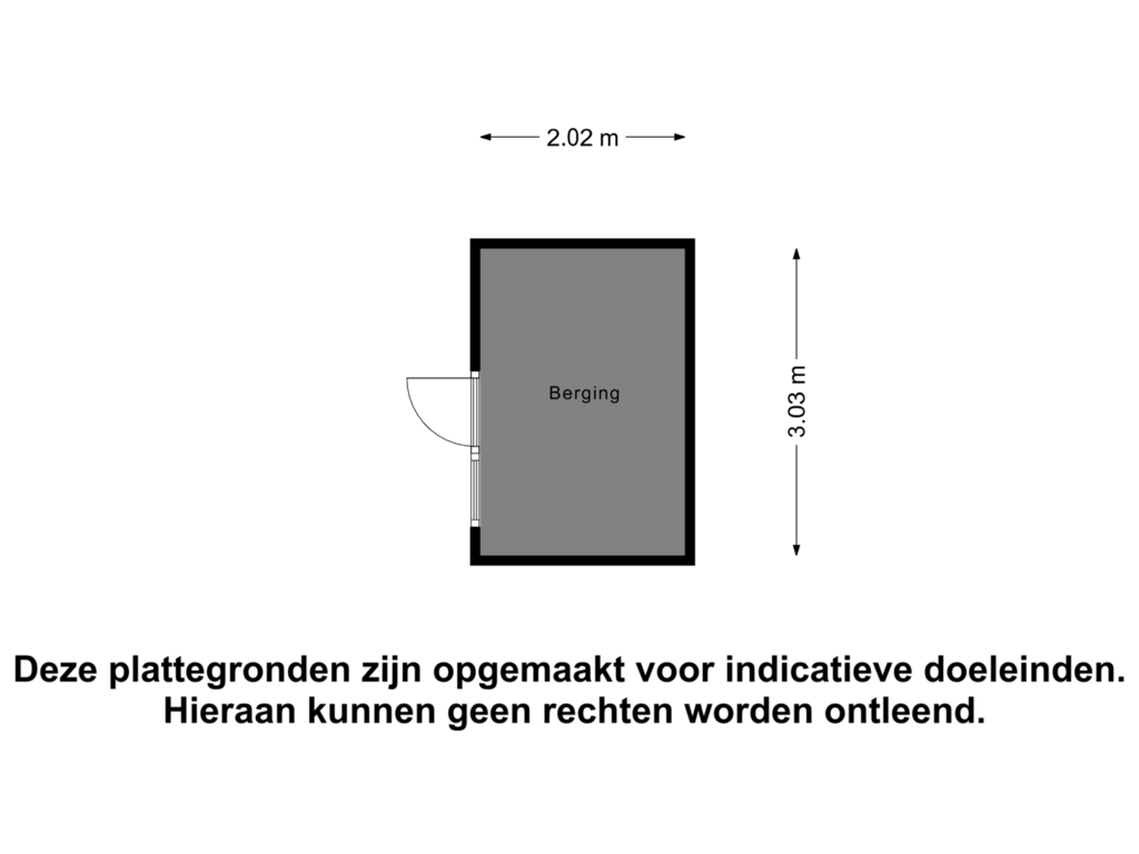 Bekijk plattegrond van Berging van van Alkemadelaan 65