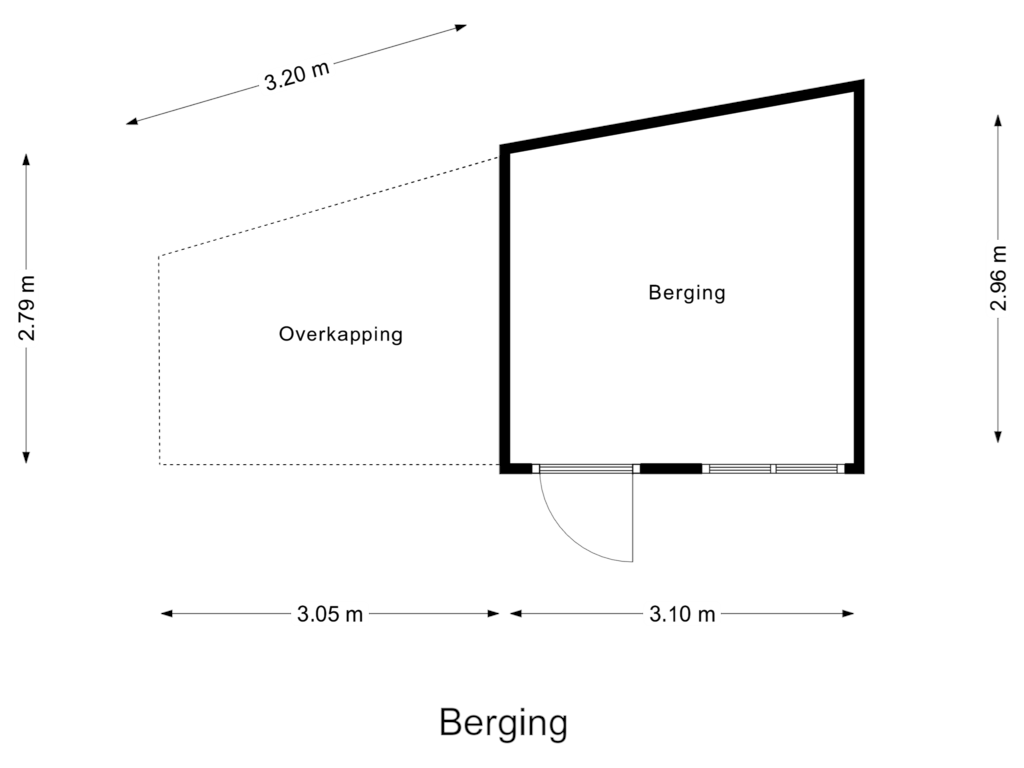 Bekijk plattegrond van Berging van Slijperij 5