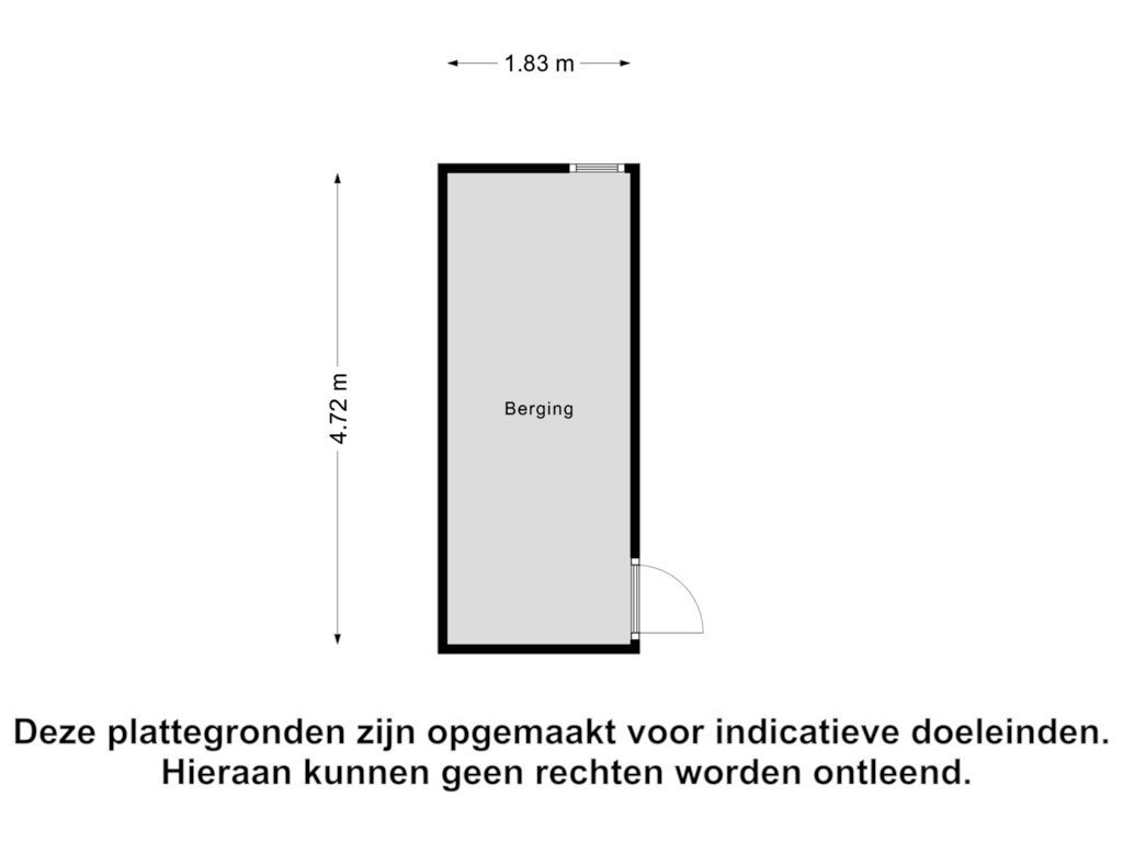 Bekijk plattegrond van Berging van Kanunnik Mijllinckstraat 34