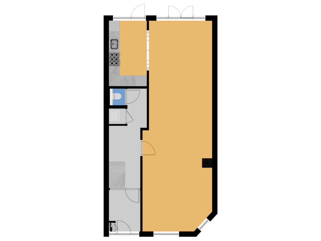 View floorplan of Begane Grond of Galileïstraat 195