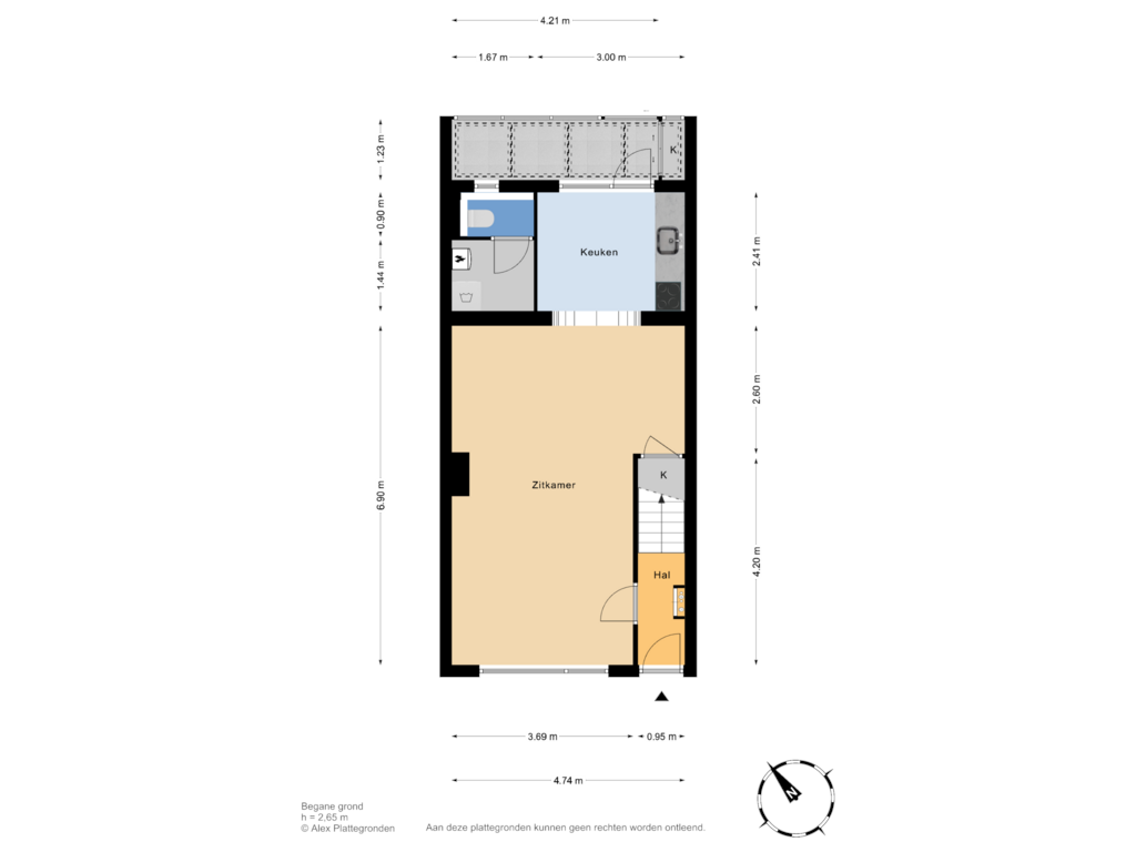 Bekijk plattegrond van Begane grond van Cornelis de Wittstraat 28