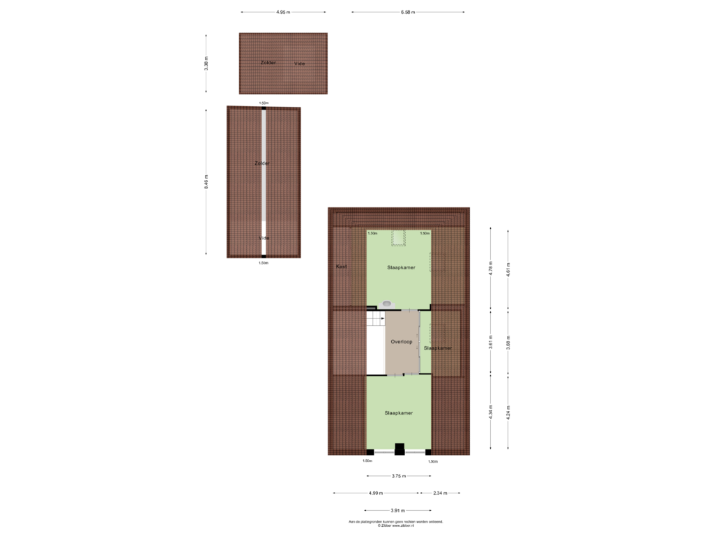 Bekijk plattegrond van Eerste verdieping van Schepperbuurt 16