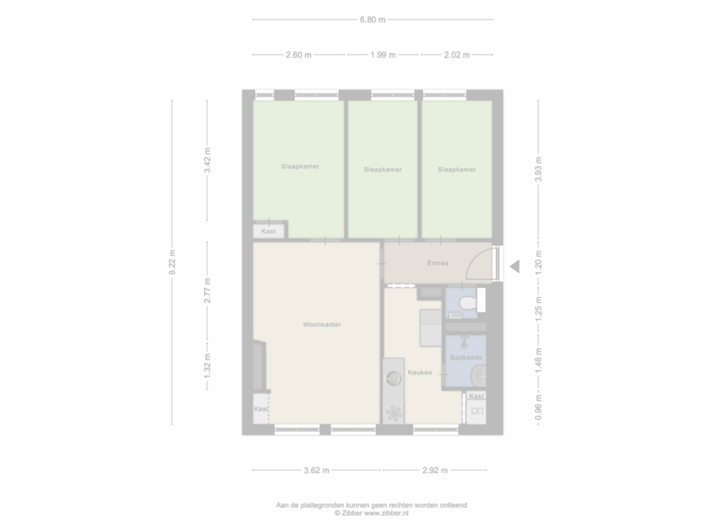 Bekijk plattegrond van First floor van Sint Angelastraat 44