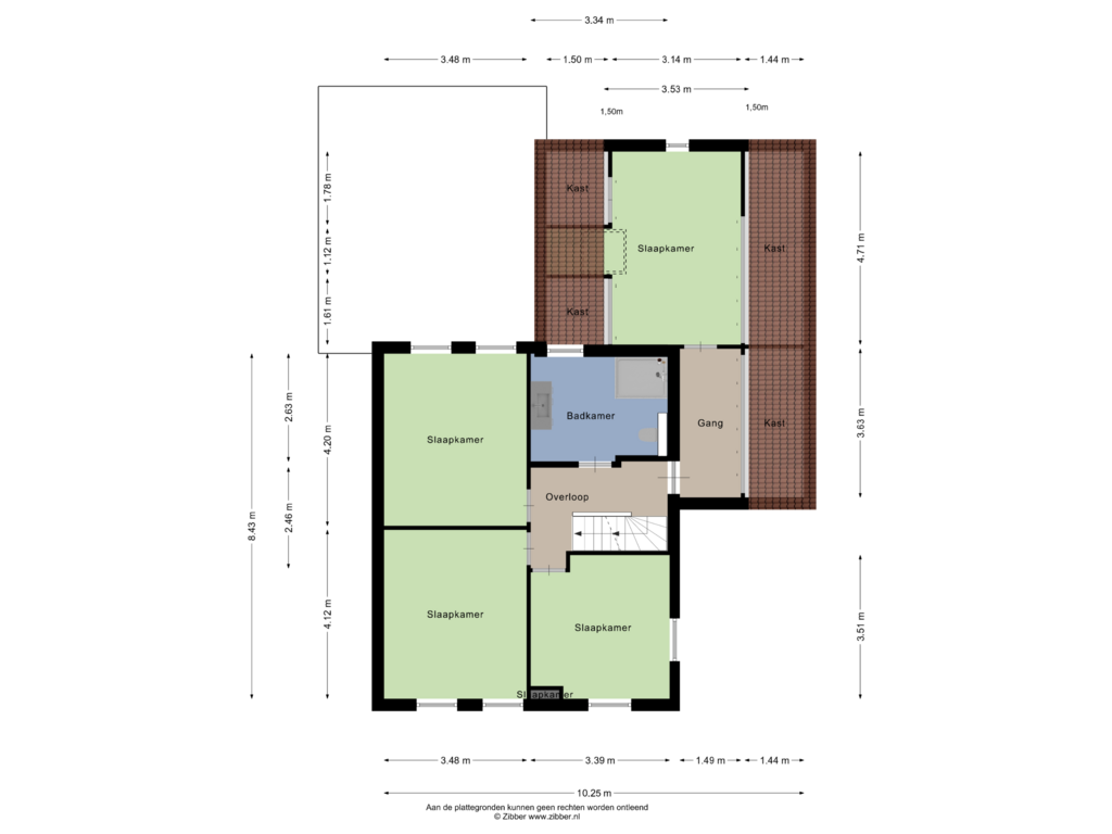 Bekijk plattegrond van Eerste Verdieping van Turfberrie 11