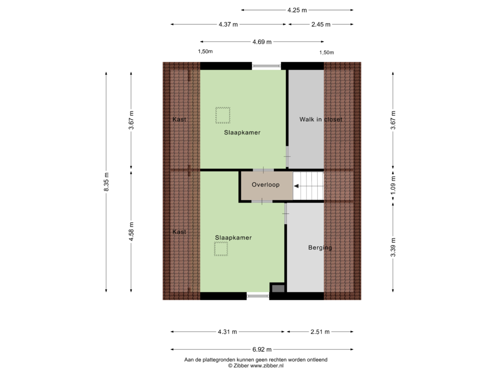 Bekijk plattegrond van Tweede verdieping van Turfberrie 11