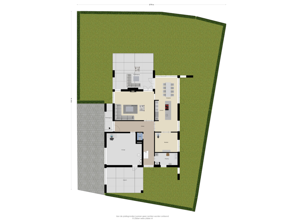 View floorplan of Begane grond_Tuin of Vorgersweg 12