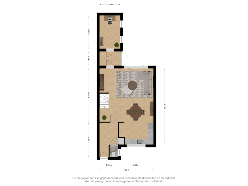 Bekijk plattegrond van Begane grond van Lage Made 2