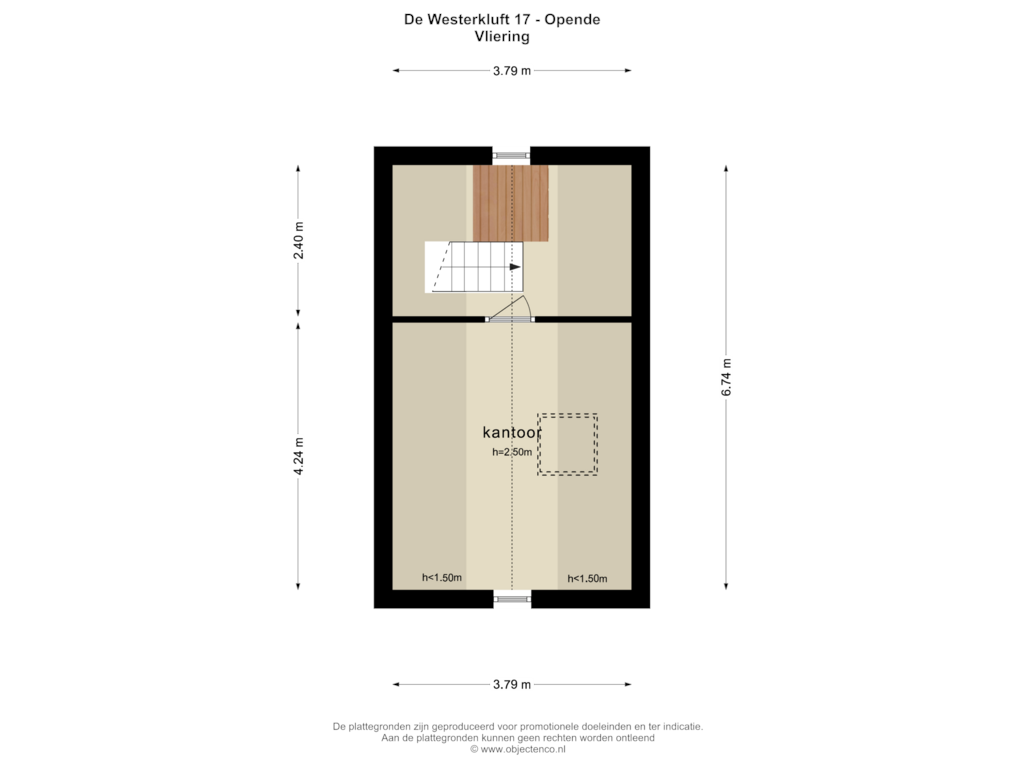 View floorplan of Vliering of De Westerkluft 17