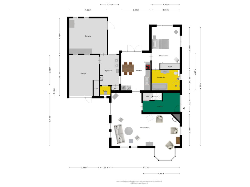 Bekijk plattegrond van Begane grond van Slingelaan 2