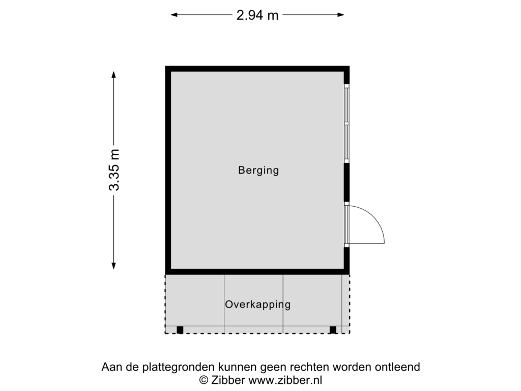 Bekijk plattegrond van Berging van Slingelaan 2