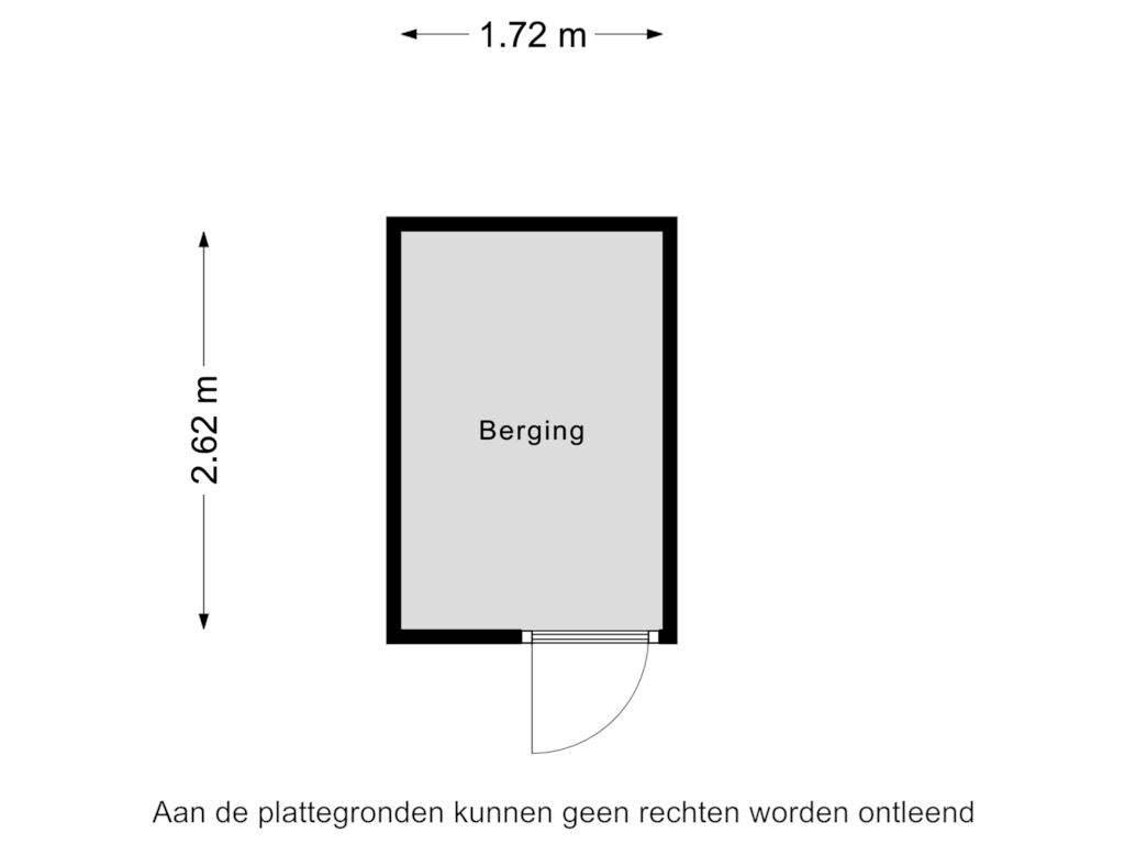 Bekijk plattegrond van Berging van Oranjedijk 8