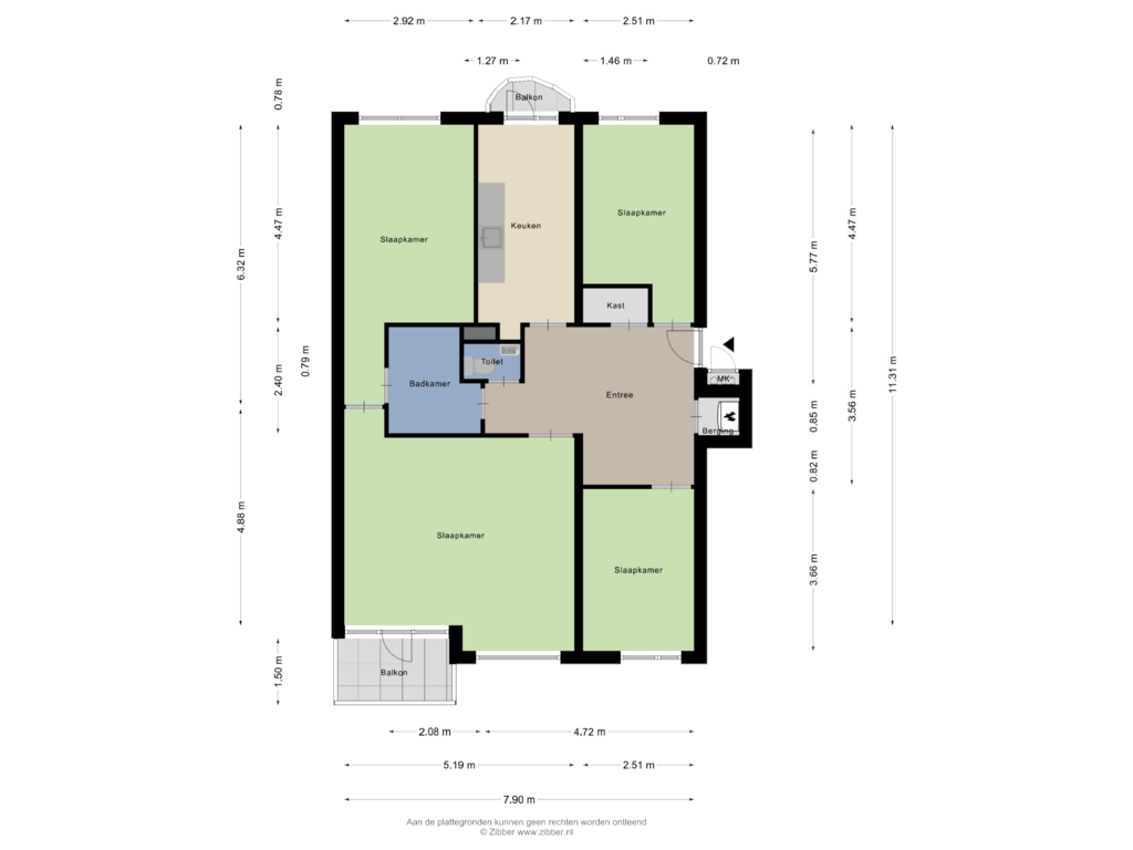 Bekijk plattegrond van Appartement van Wethouder De Roosplein 145