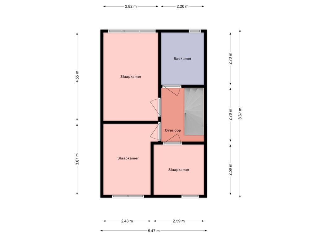 Bekijk plattegrond van eerste verdieping van Nova Zembla 6