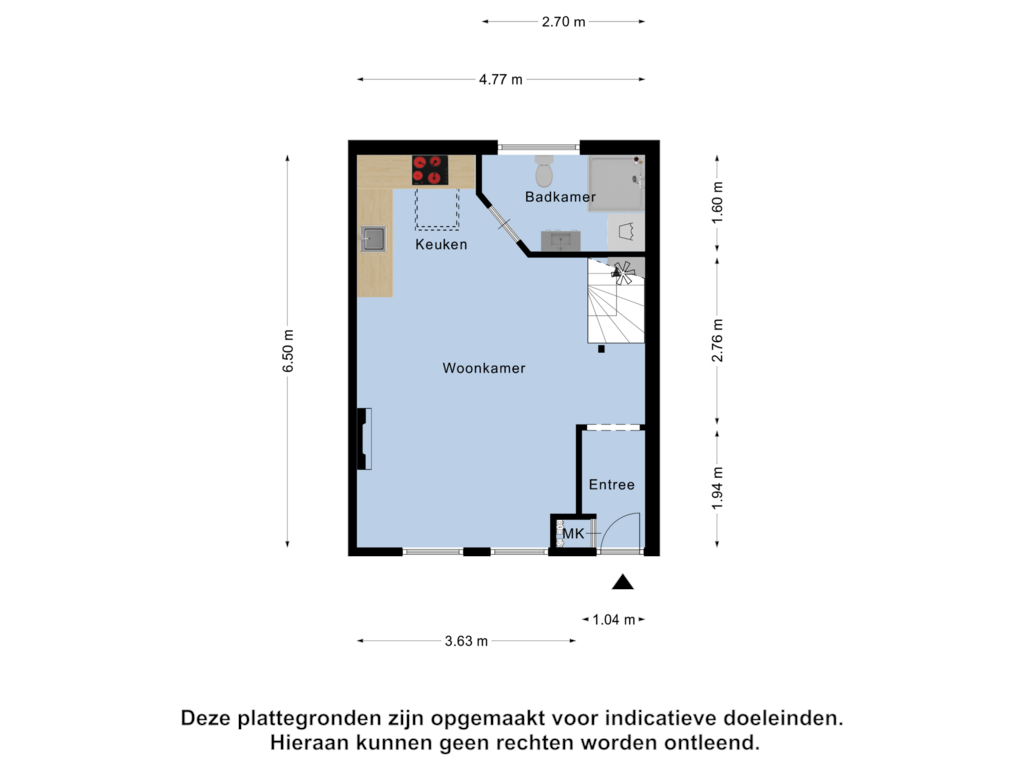 Bekijk plattegrond van Begane Grond van Westerstraat 60