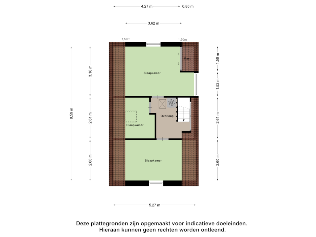 Bekijk plattegrond van Eerste Verdieping van Kadijk 2