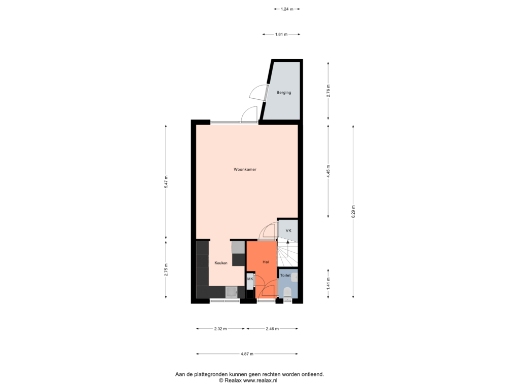 Bekijk plattegrond van Begane grond van Van den Broek-erf 301