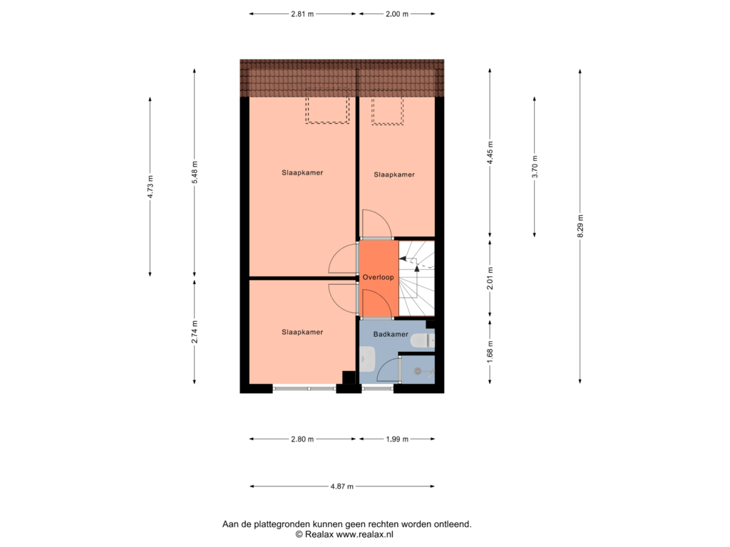 Bekijk plattegrond van Verdieping 1 van Van den Broek-erf 301