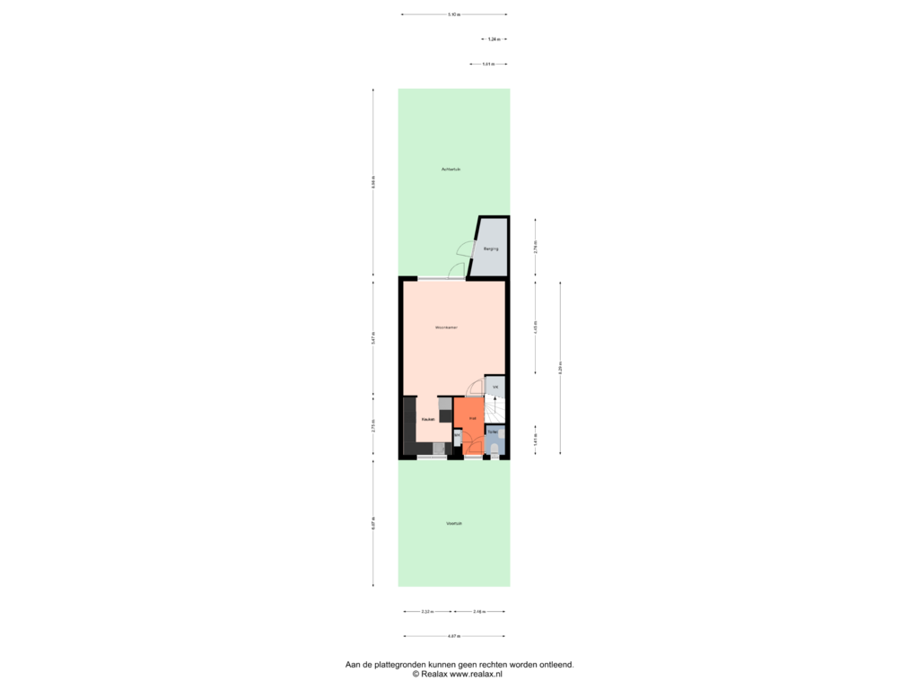 Bekijk plattegrond van Begane grond Tuin van Van den Broek-erf 301