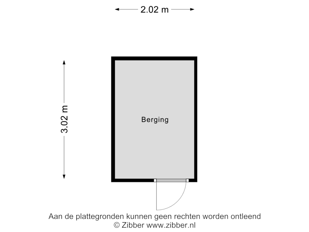 Bekijk plattegrond van Berging van Schonauwen 16